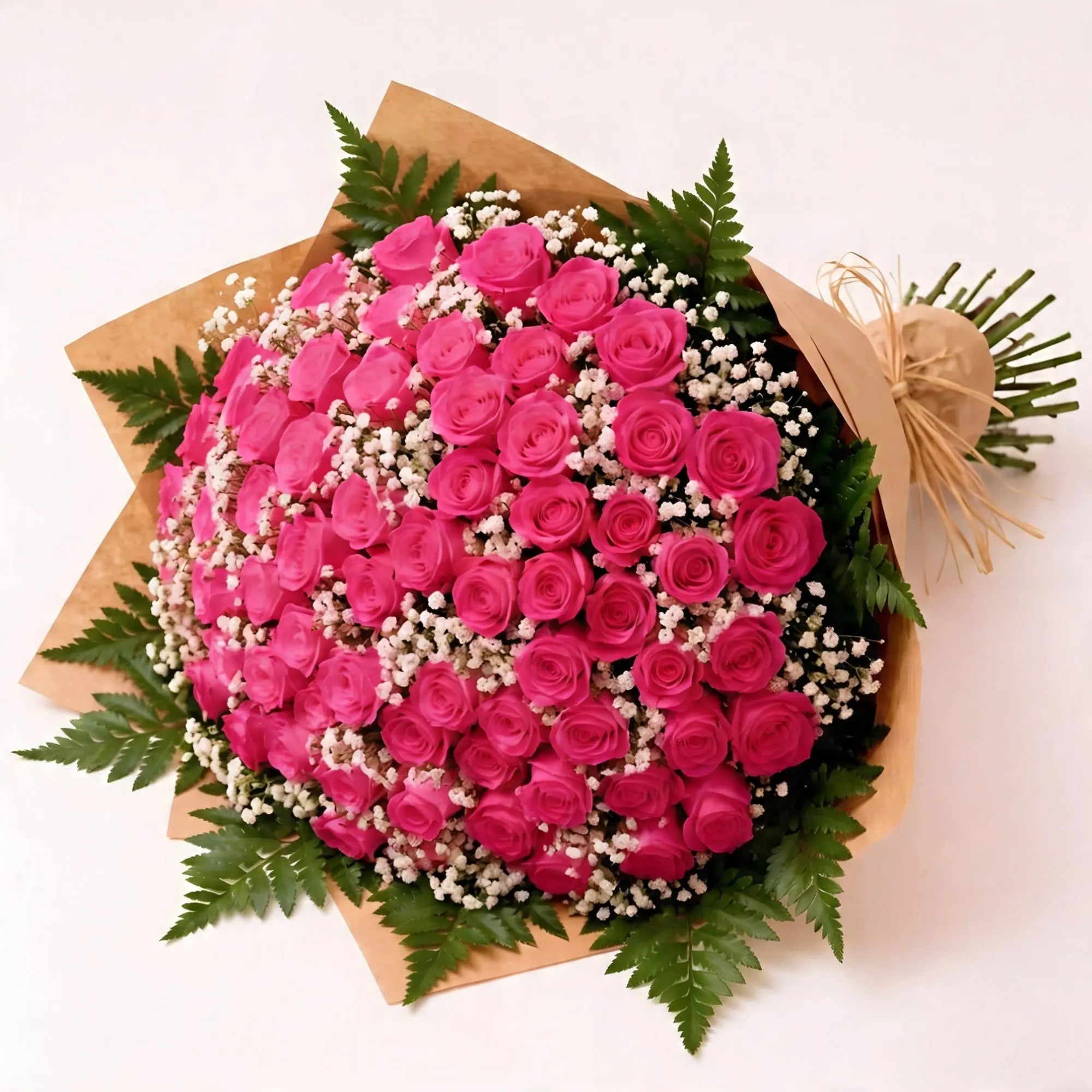 100 Hot Pink Roses - Roses Everywhere