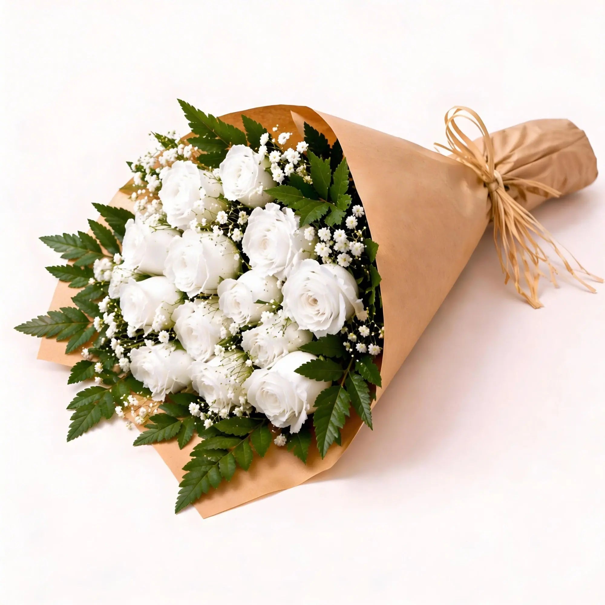 12 White Roses - Roses Everywhere
