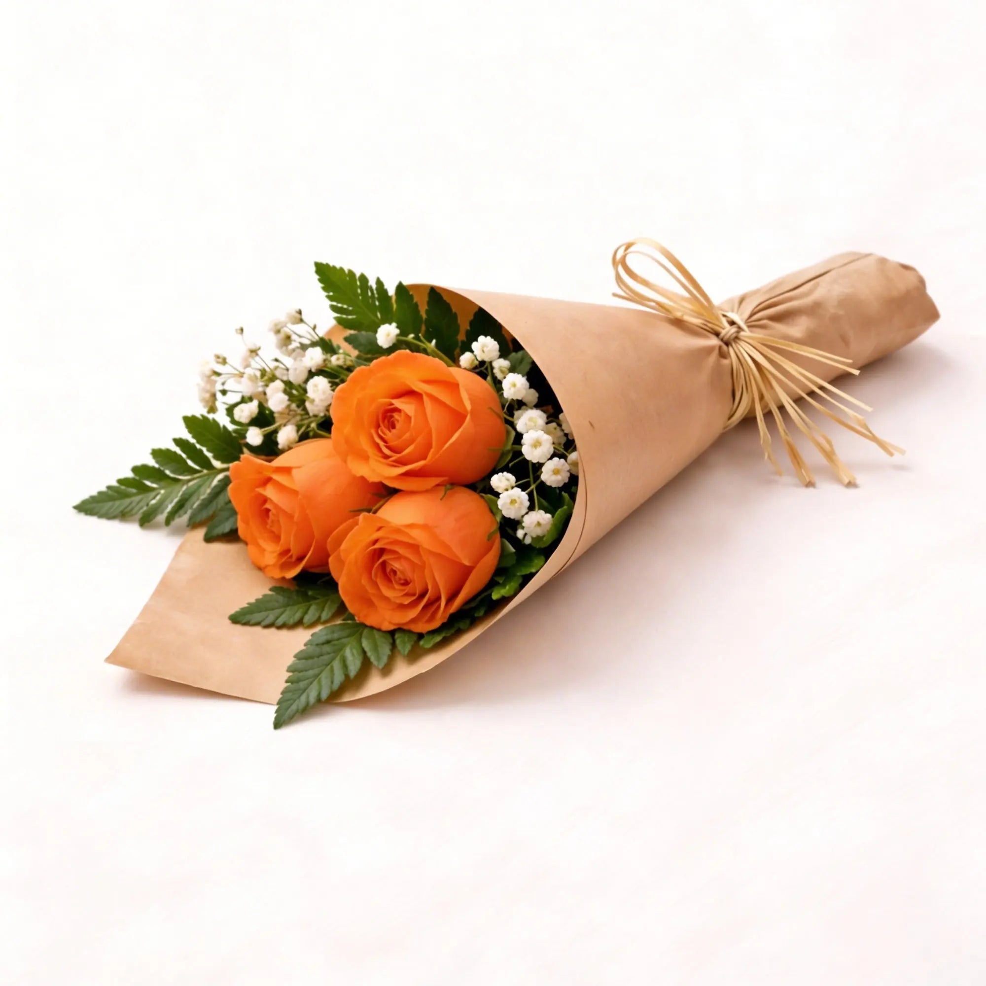 3 Orange Roses - Roses Everywhere