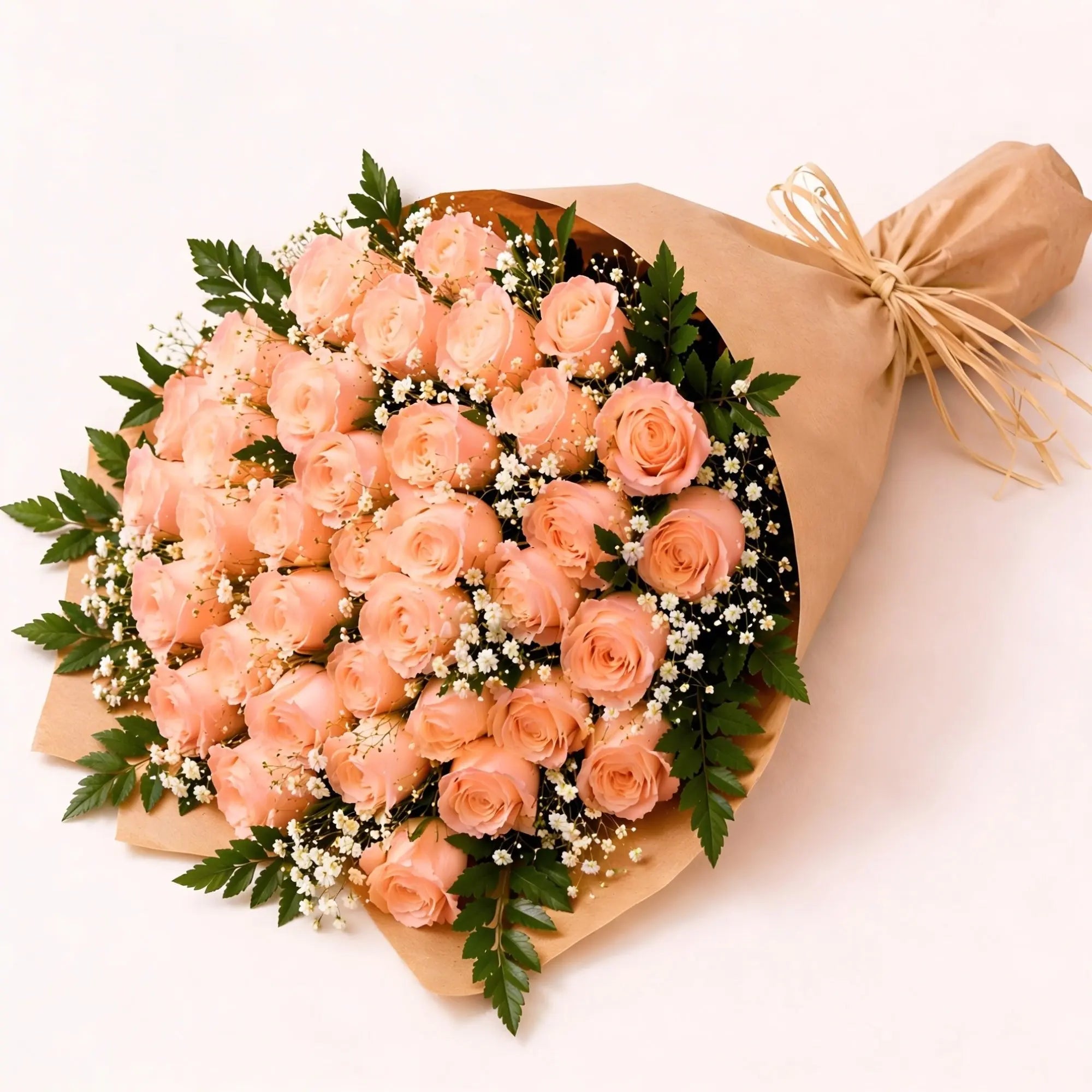 36 Peach Roses - Roses Everywhere