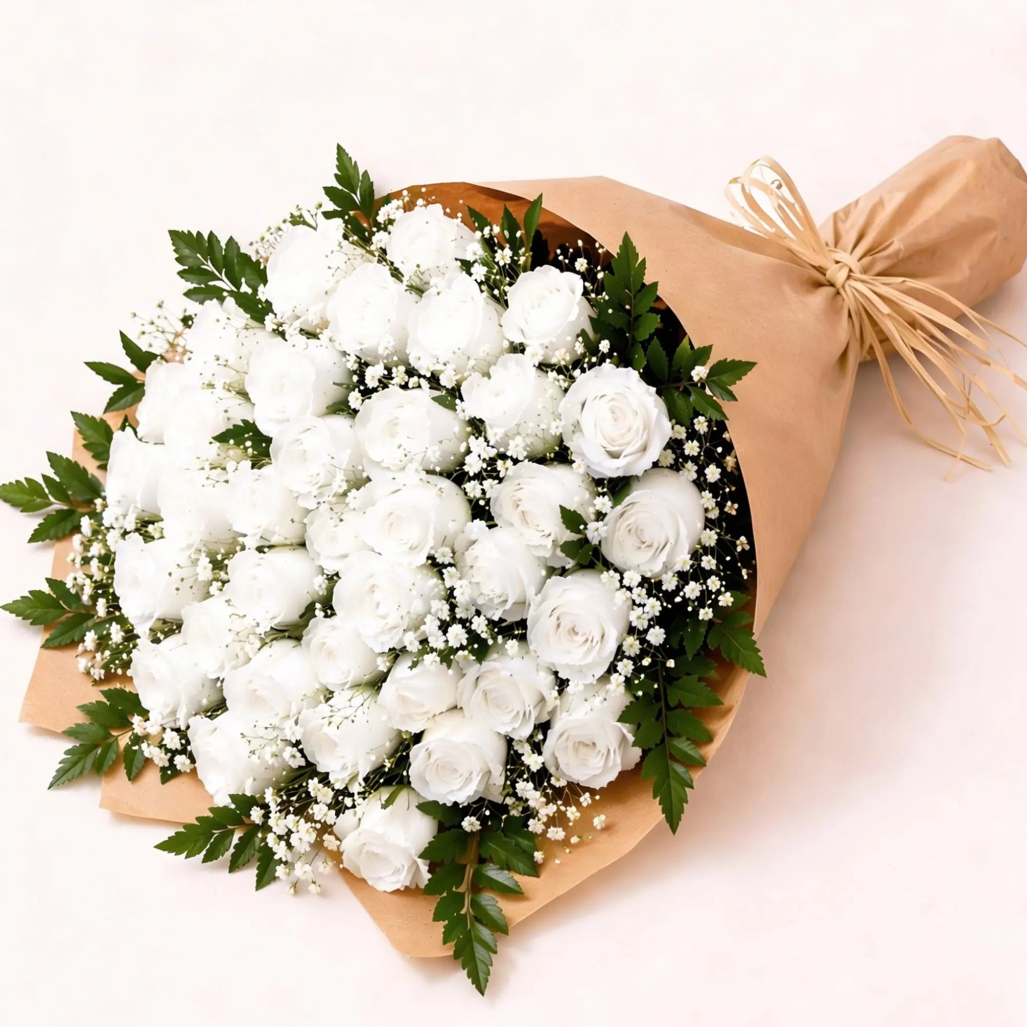 36 White Roses - Roses Everywhere
