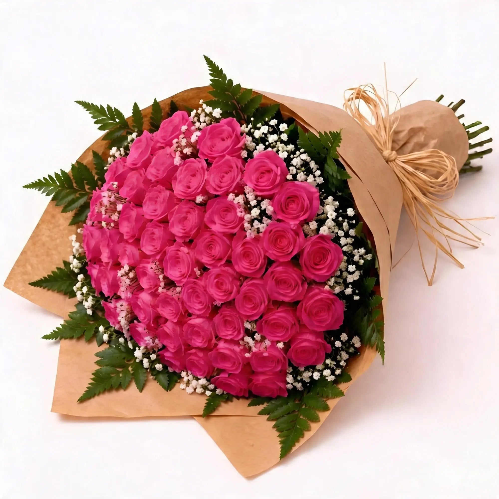 50 Hot Pink Roses - Roses Everywhere
