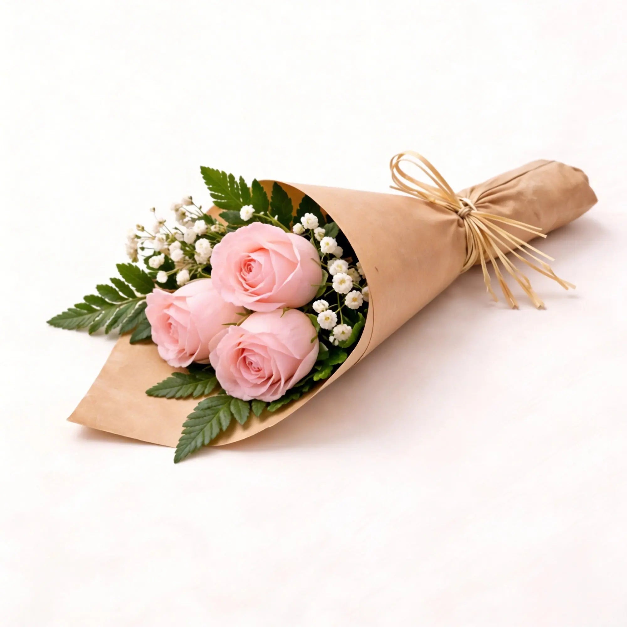 3 Light Pink Roses - Roses Everywhere