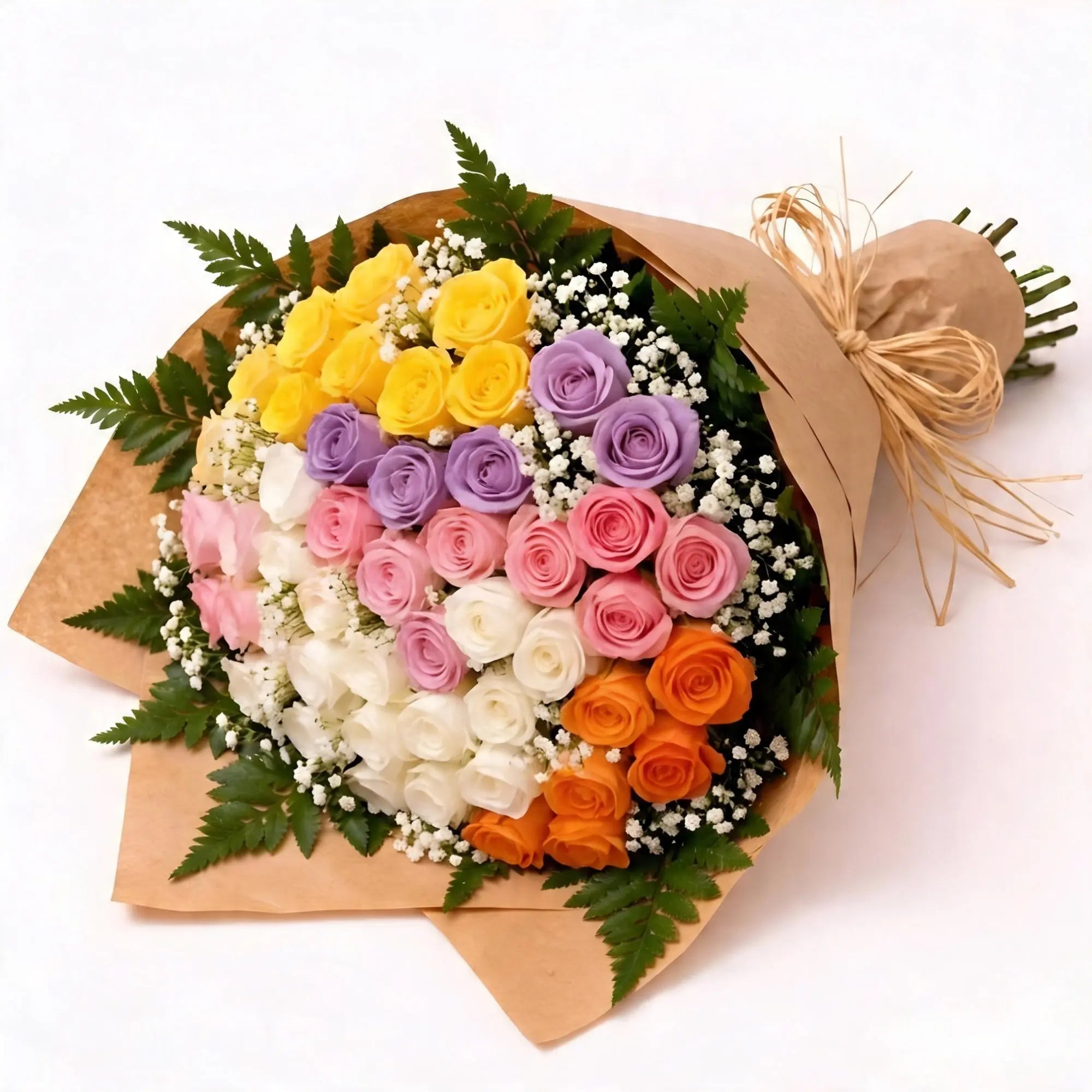 50 Multi - Colour Roses - Roses Everywhere