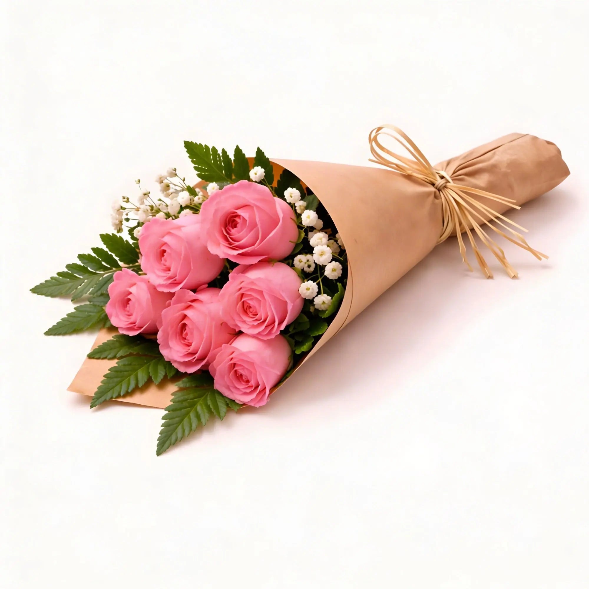 6 Pink Roses - Roses Everywhere