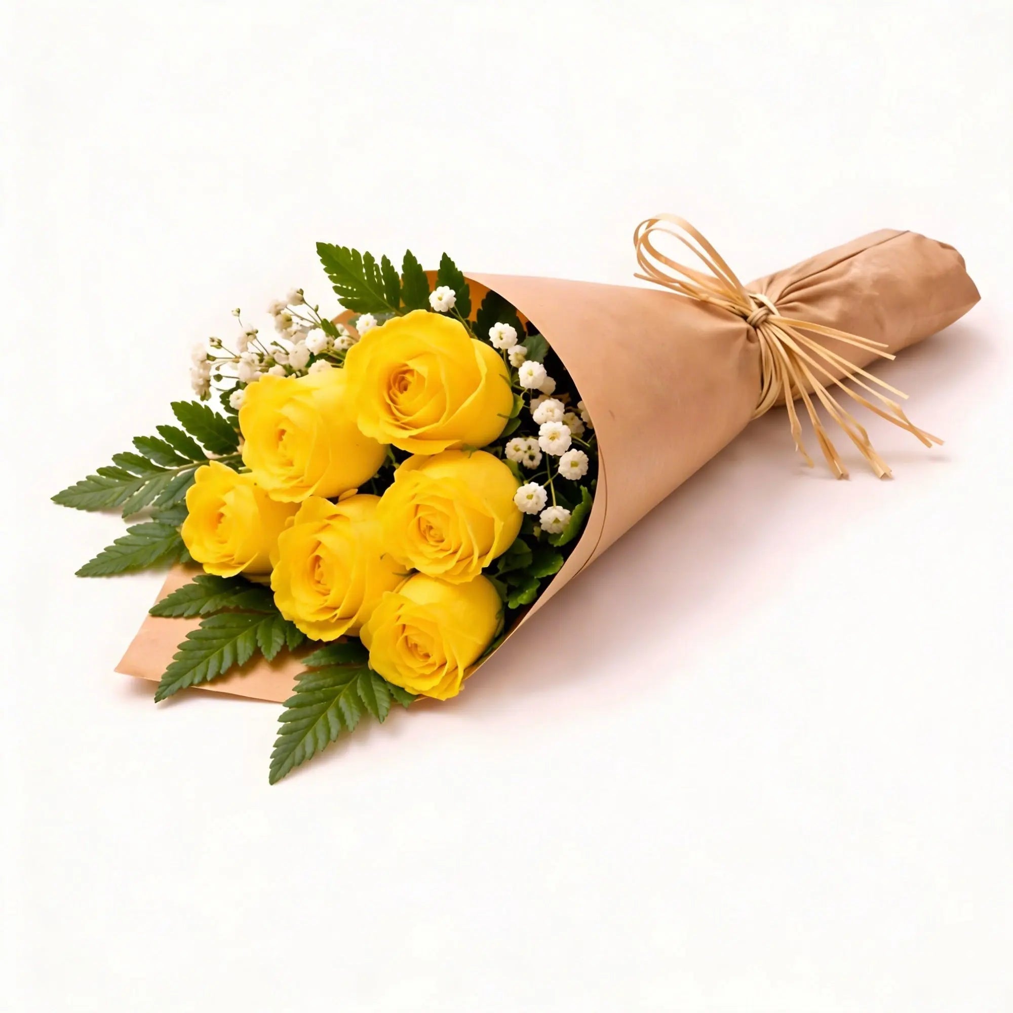 6 Yellow Roses - Roses Everywhere