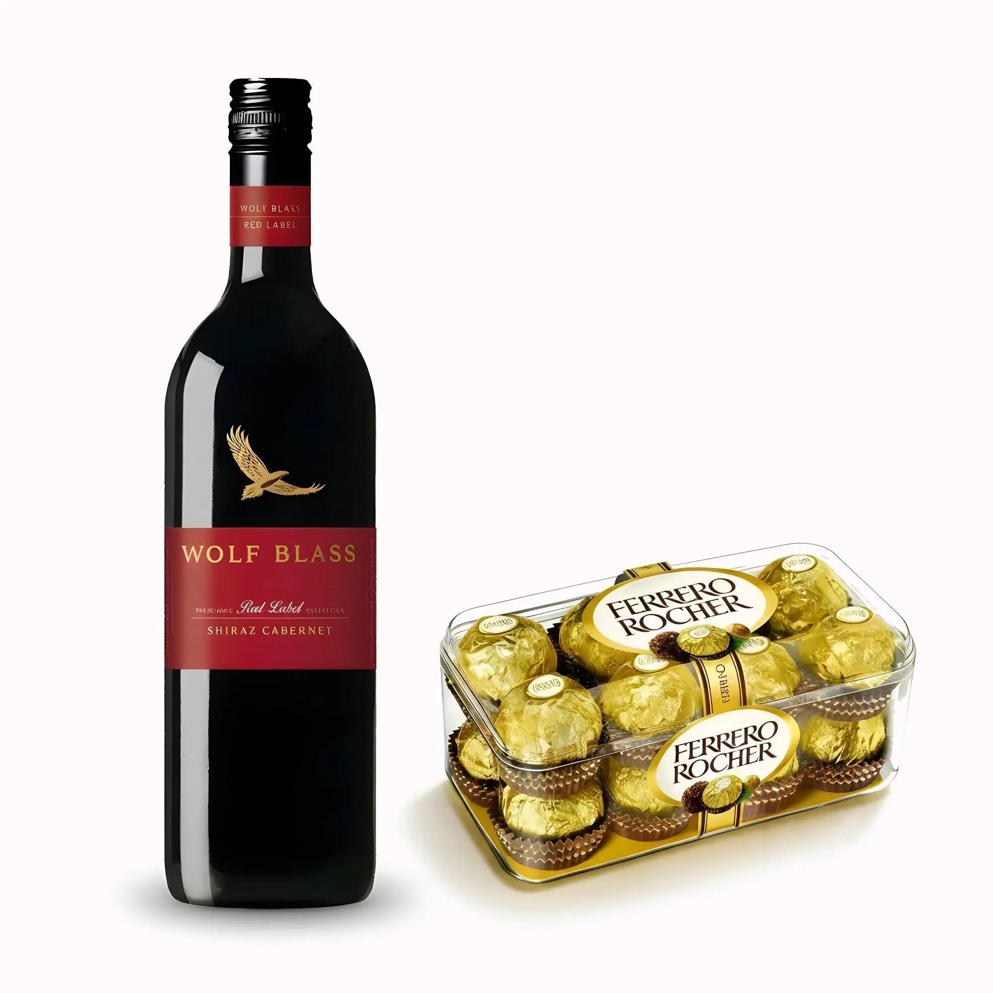 Bundle: Wolf Blass Wine + Chocolates - Roses Everywhere
