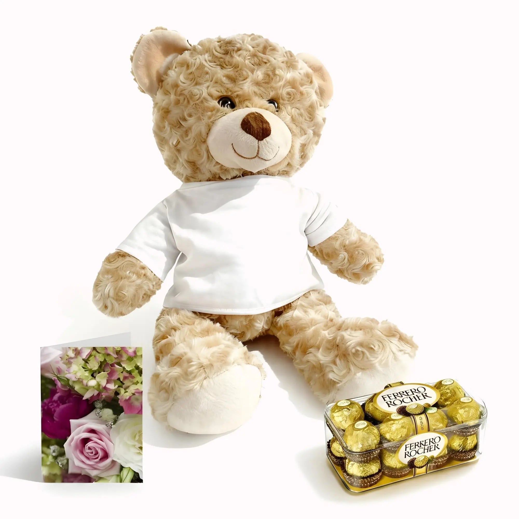 Card & Teddy (Premium) - Roses Everywhere